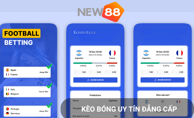 Kèo bóng hot New88
