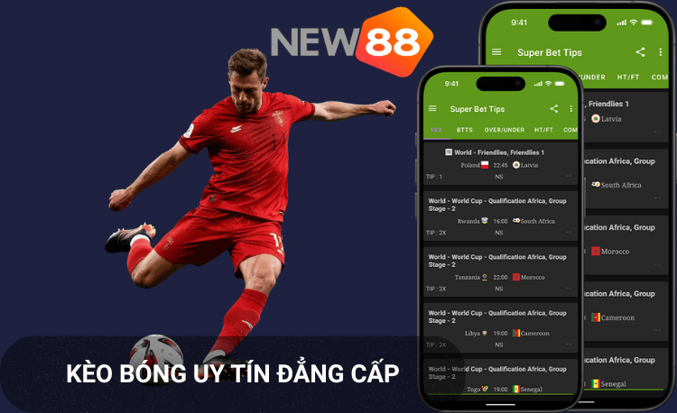 Kèo bóng miễn phí new88